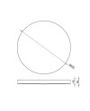 TURIN * ROUND LED CEILING  50W CCT - 60 CM